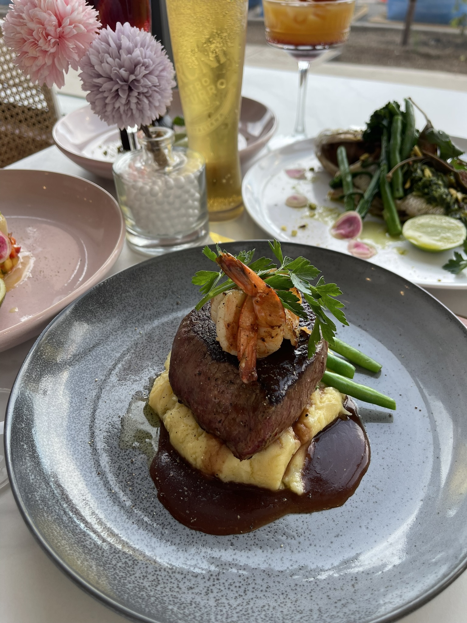 Surf and turf steak